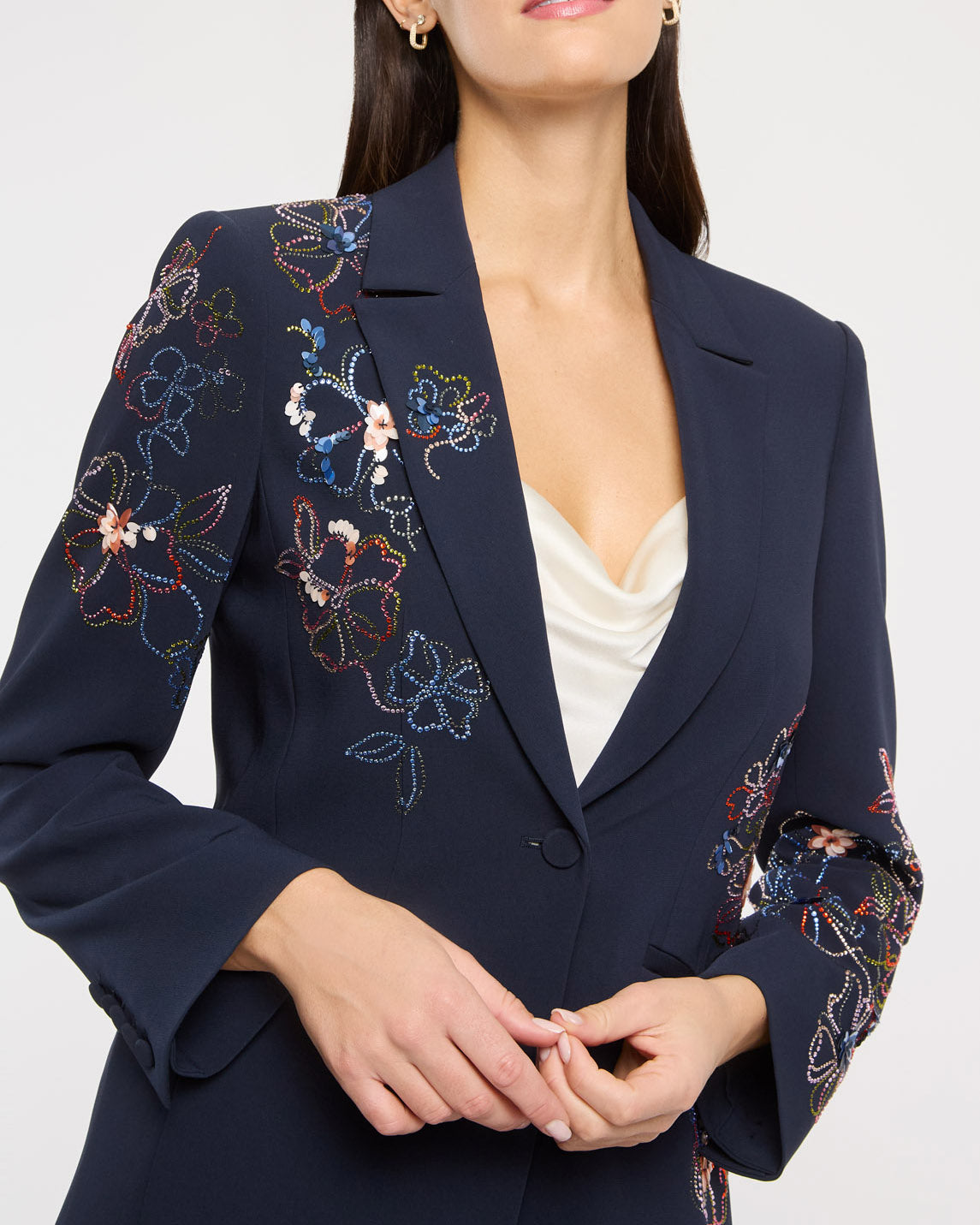 Blooming Linework Karlie Blazer