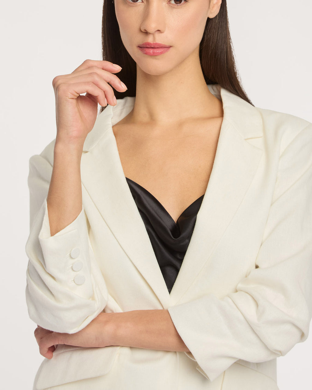 Linen Suiting Kylie Blazer