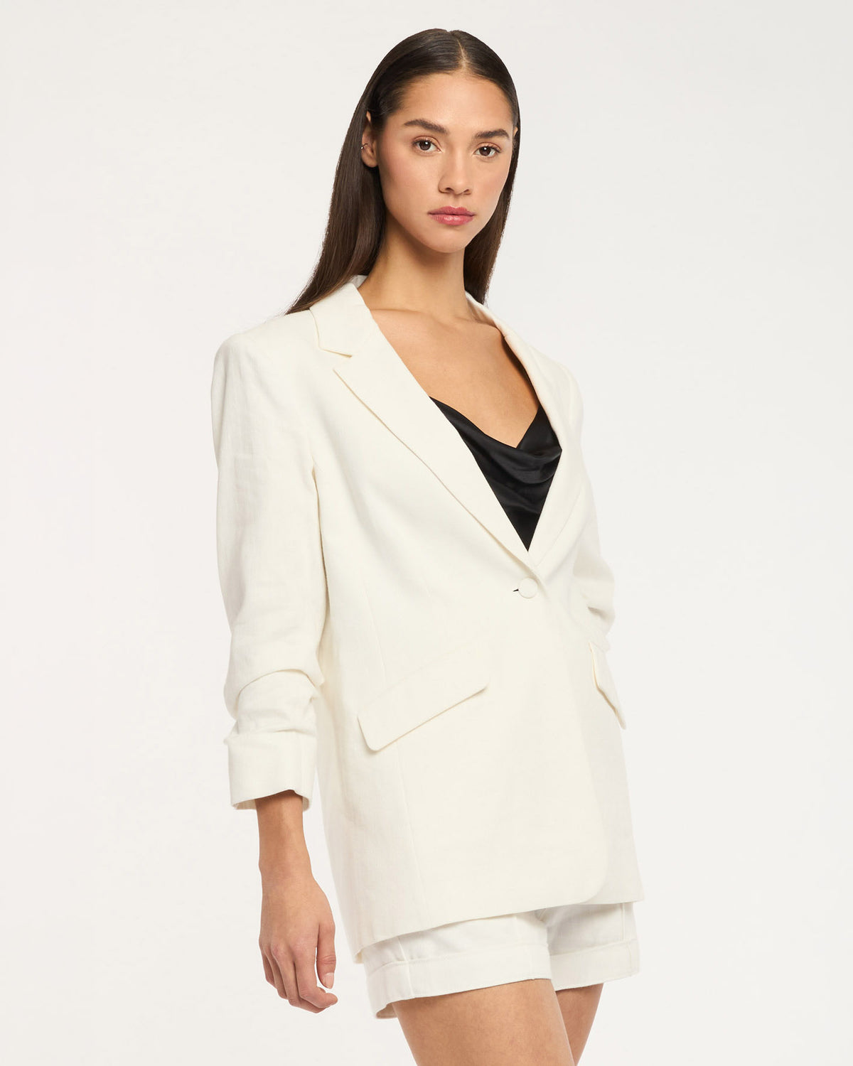 Linen Suiting Kylie Blazer