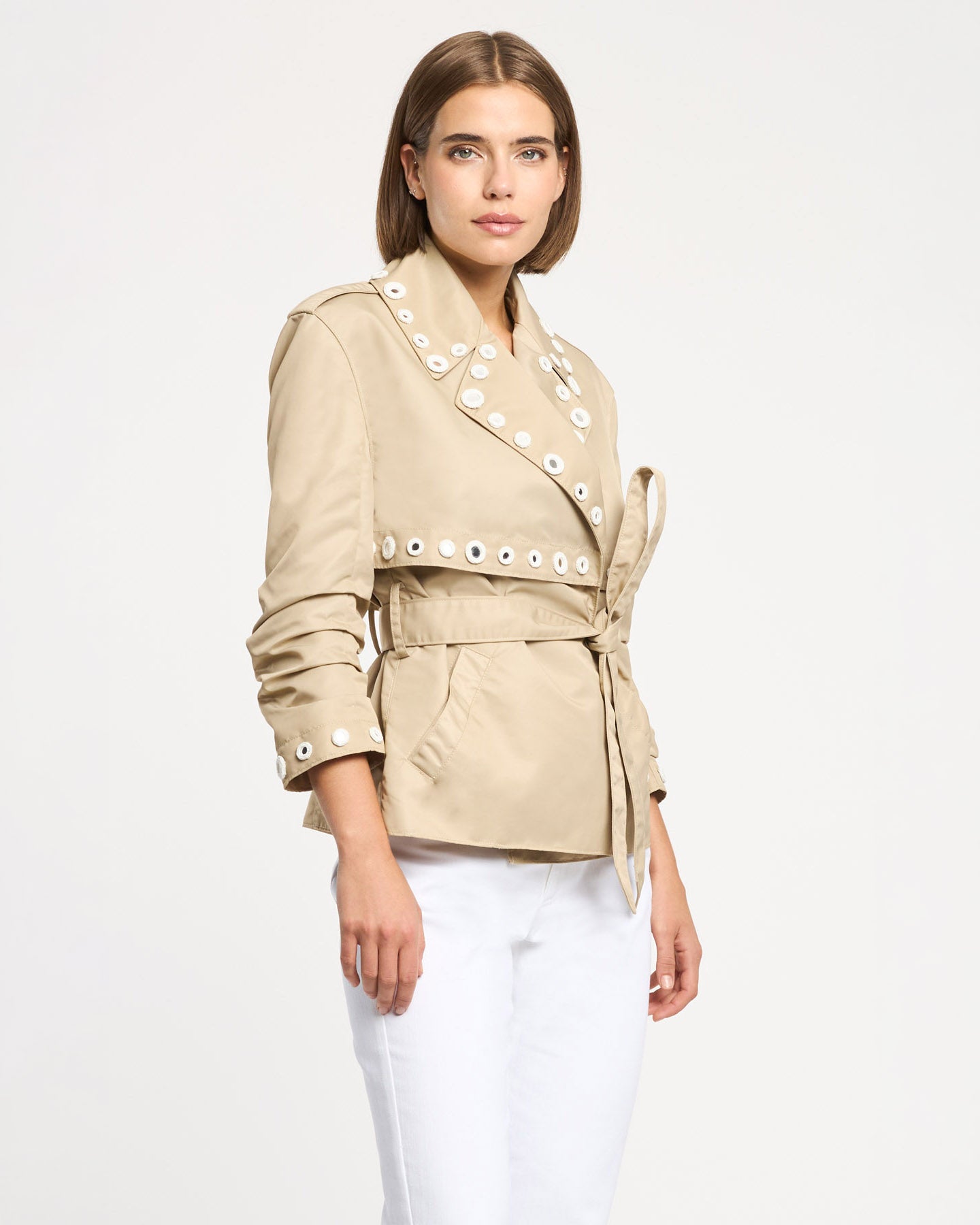 Crochet Mirrors Short Yates Trench
