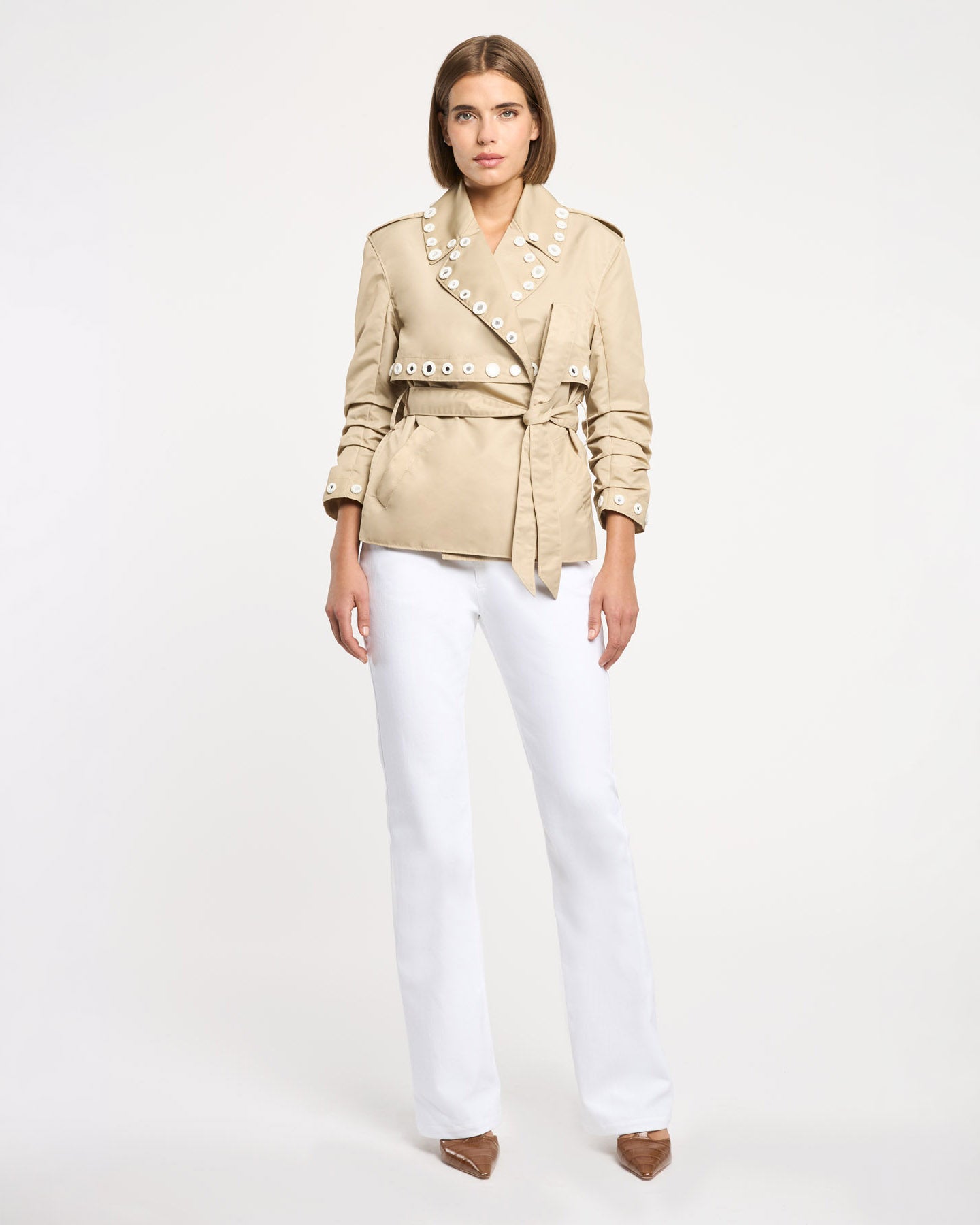 Crochet Mirrors Short Yates Trench
