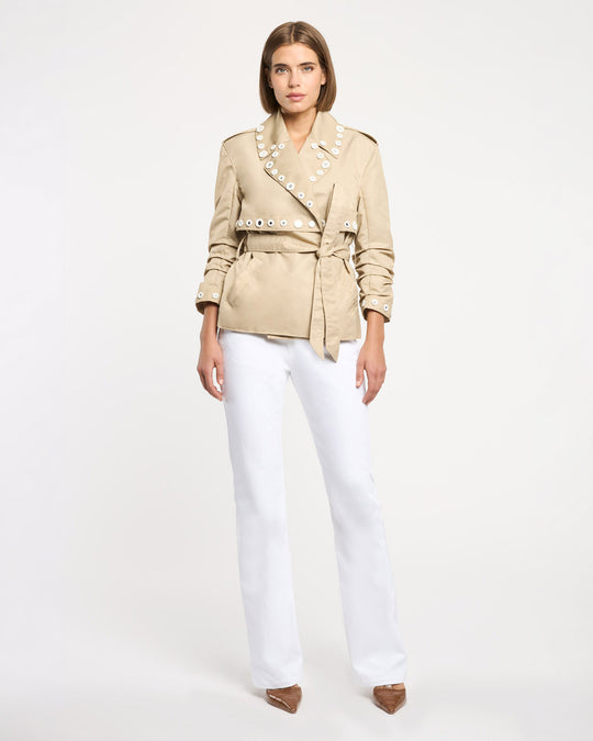 Crochet Mirrors Short Yates Trench