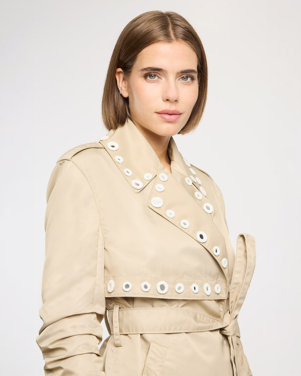 Crochet Mirrors Short Yates Trench