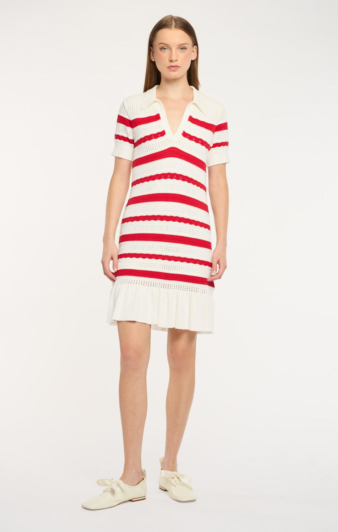 knee length dresses for ladies Clementine Knit Polo Dress – Cinq à Sept