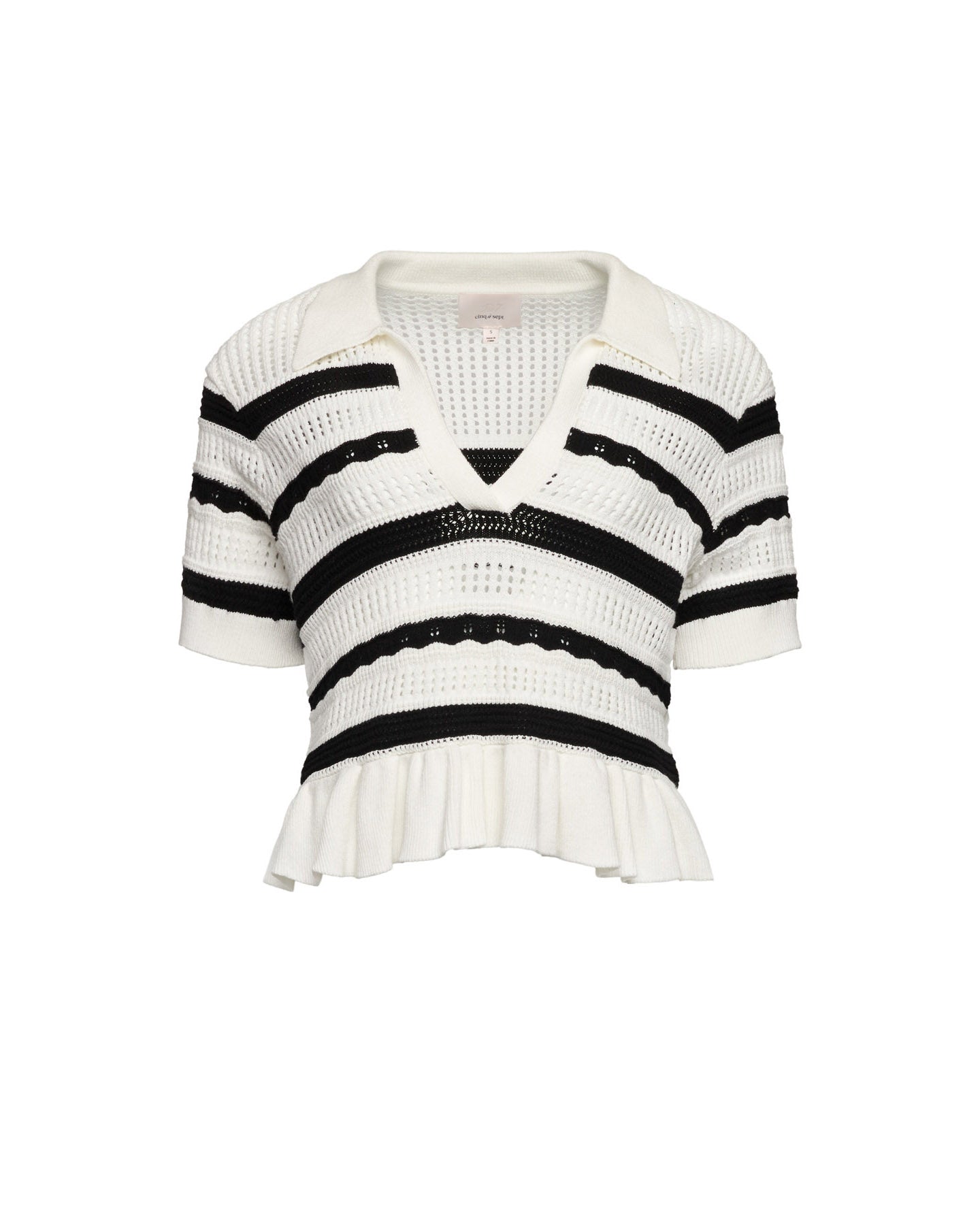 Elvire Knit Polo Pullover