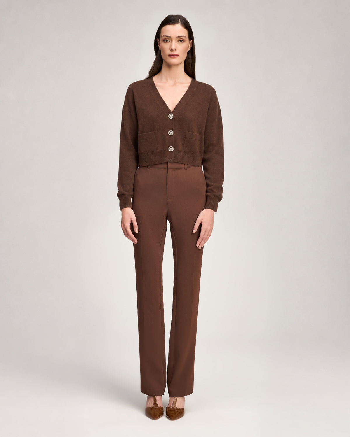Rhinestone Cashmere Kavita Cardigan