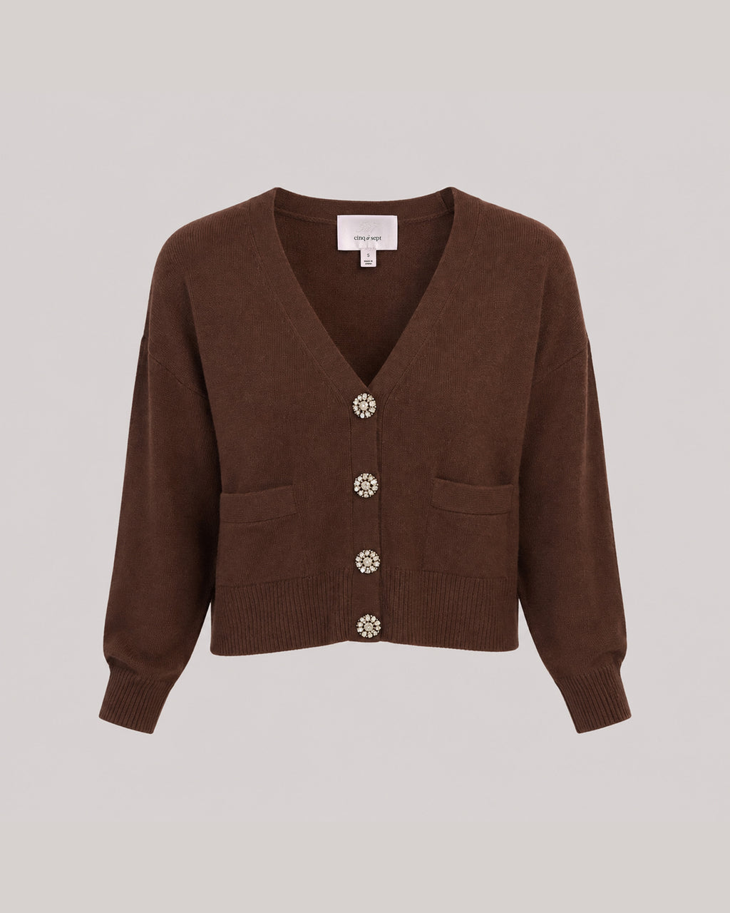 Rhinestone Cashmere Kavita Cardigan