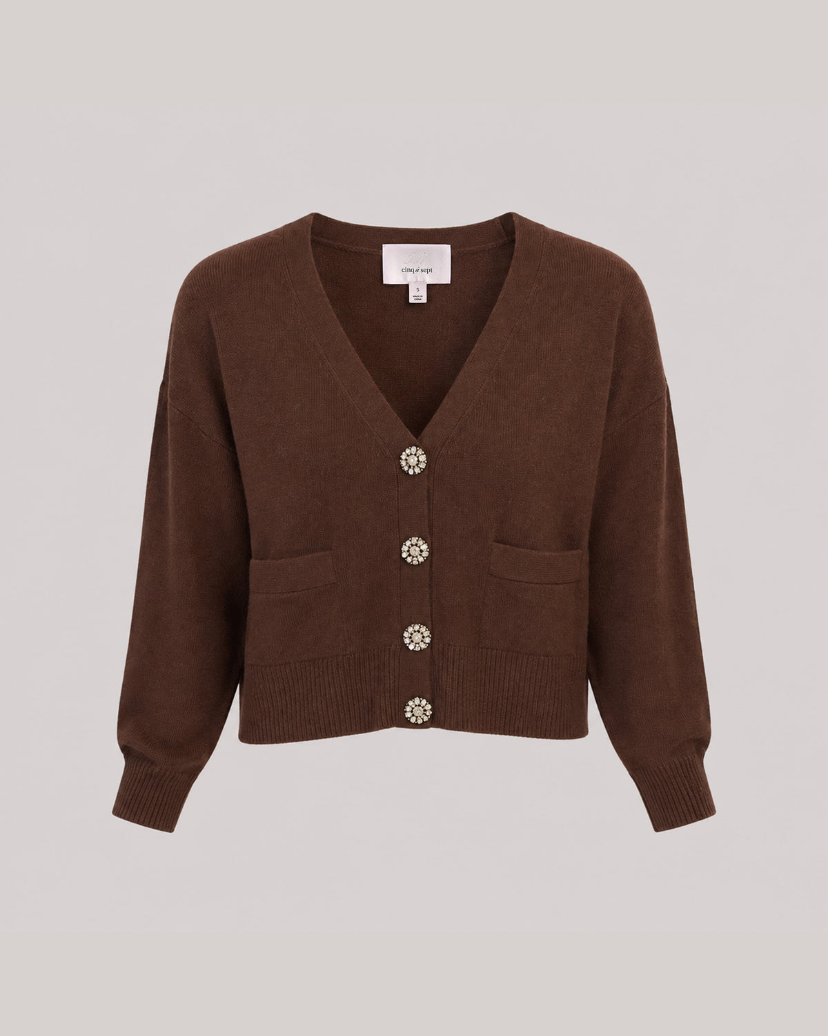 Rhinestone Cashmere Kavita Cardigan