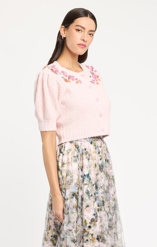 Millicent Trailing Iris Cardigan