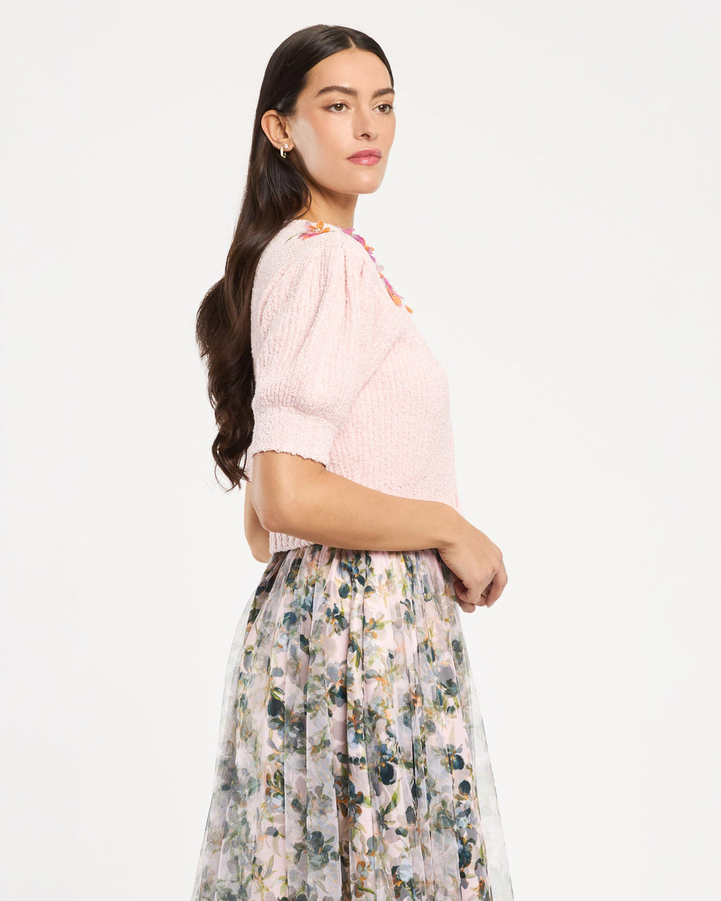 Millicent Trailing Iris Cardigan