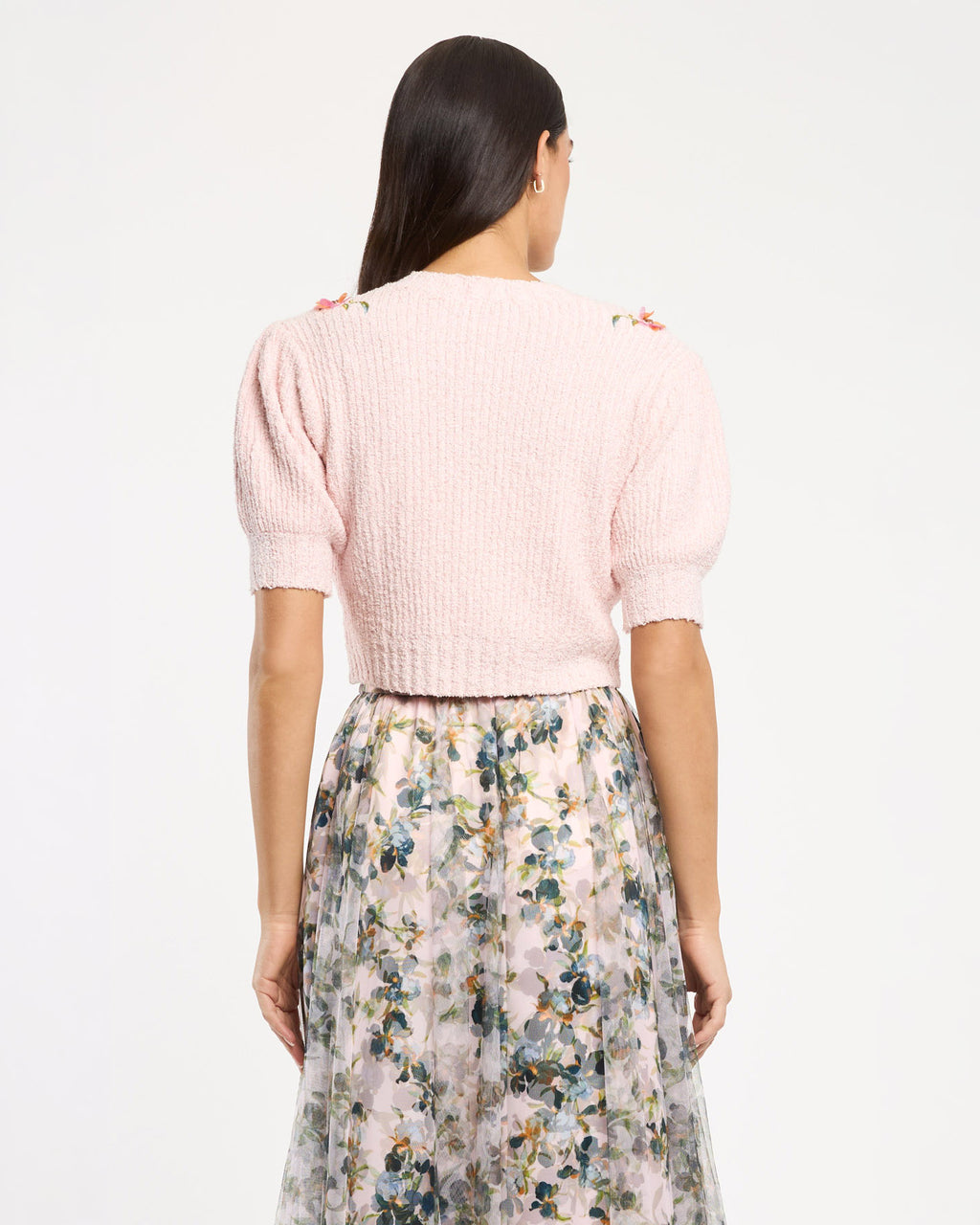 Millicent Trailing Iris Cardigan