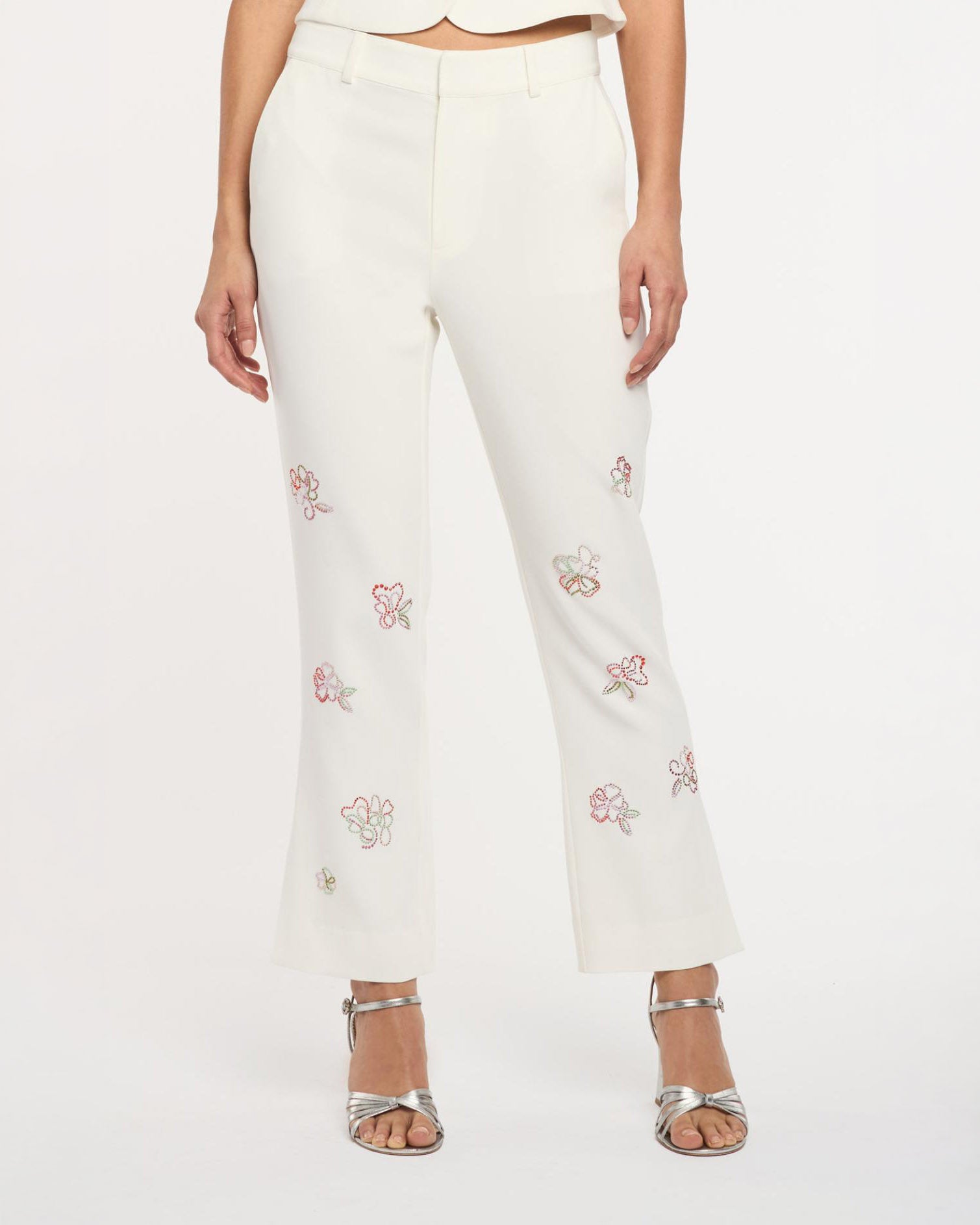 Blooming Linework Cropped Kerry Pant