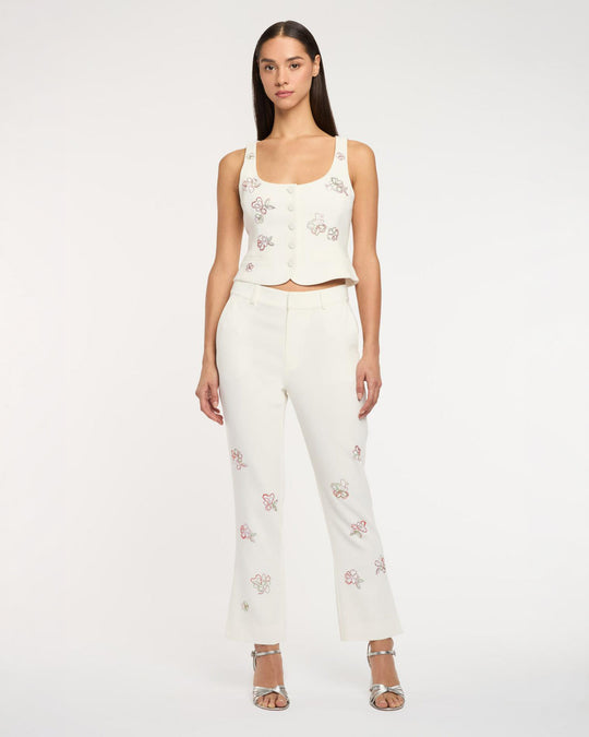 Blooming Linework Cropped Kerry Pant