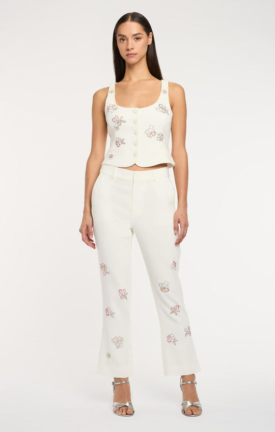Blooming Linework Cropped Kerry Pant