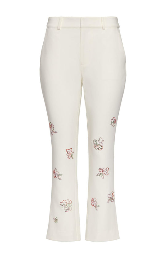 Blooming Linework Cropped Kerry Pant