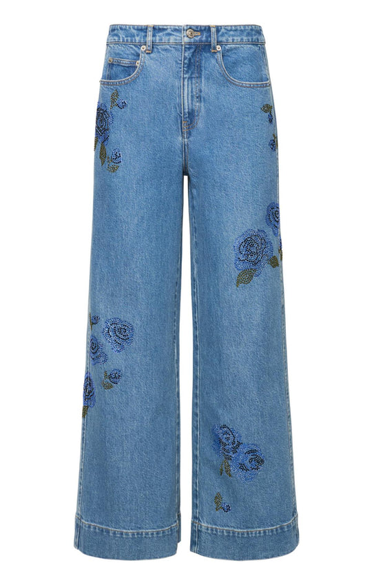 Heatset Roses Betsy Jeans
