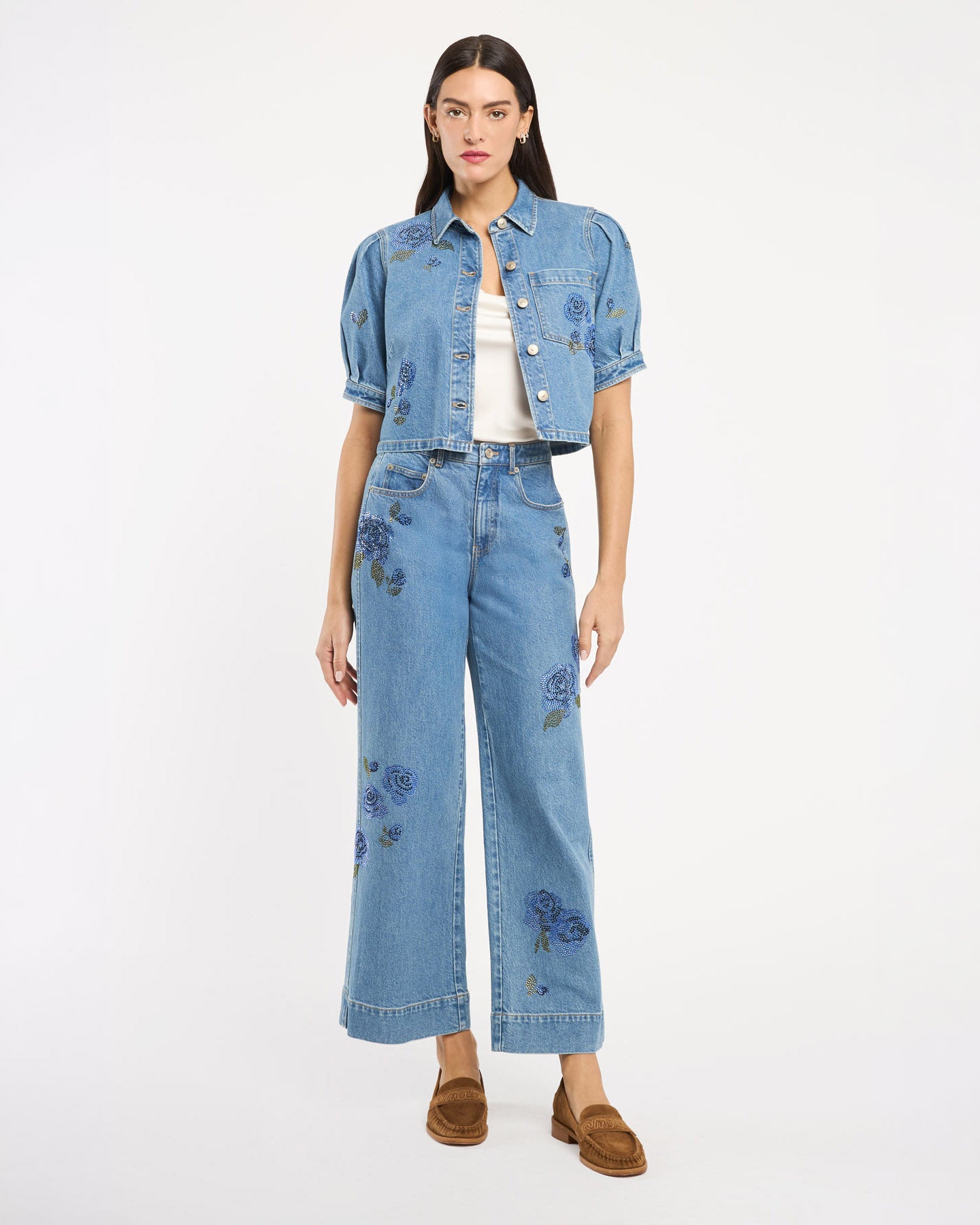 Heatset Roses Betsy Jeans