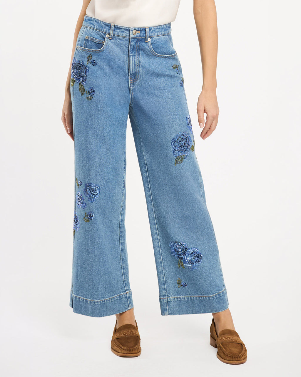 Heatset Roses Betsy Jeans