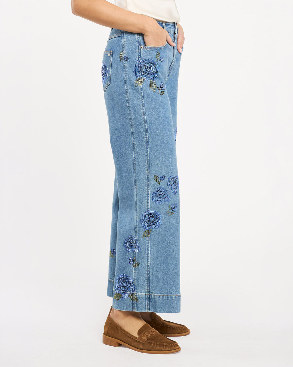 Heatset Roses Betsy Jeans
