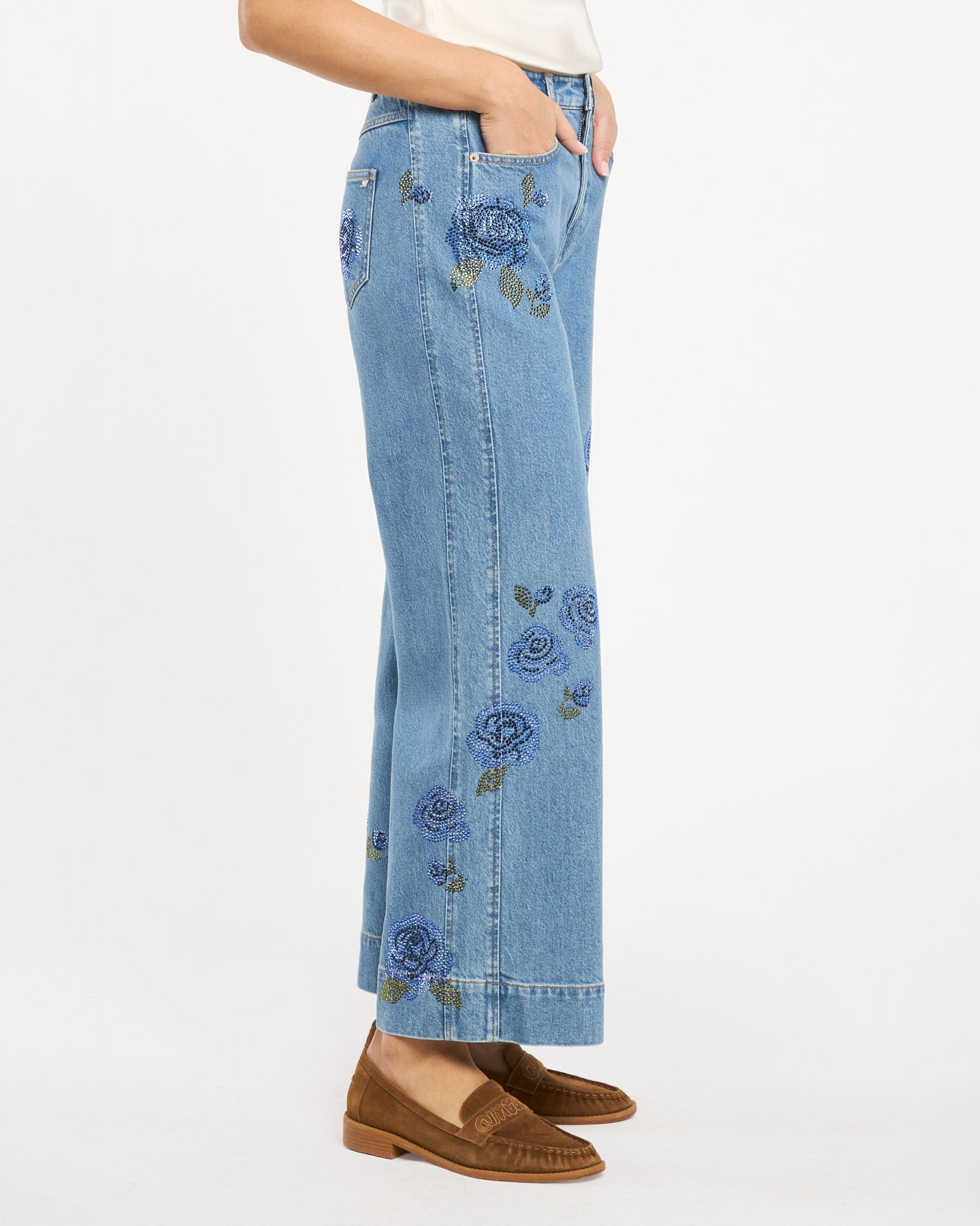 Heatset Roses Betsy Jeans