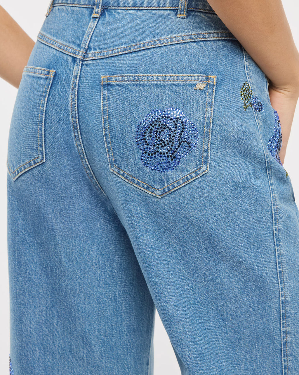 Heatset Roses Betsy Jeans