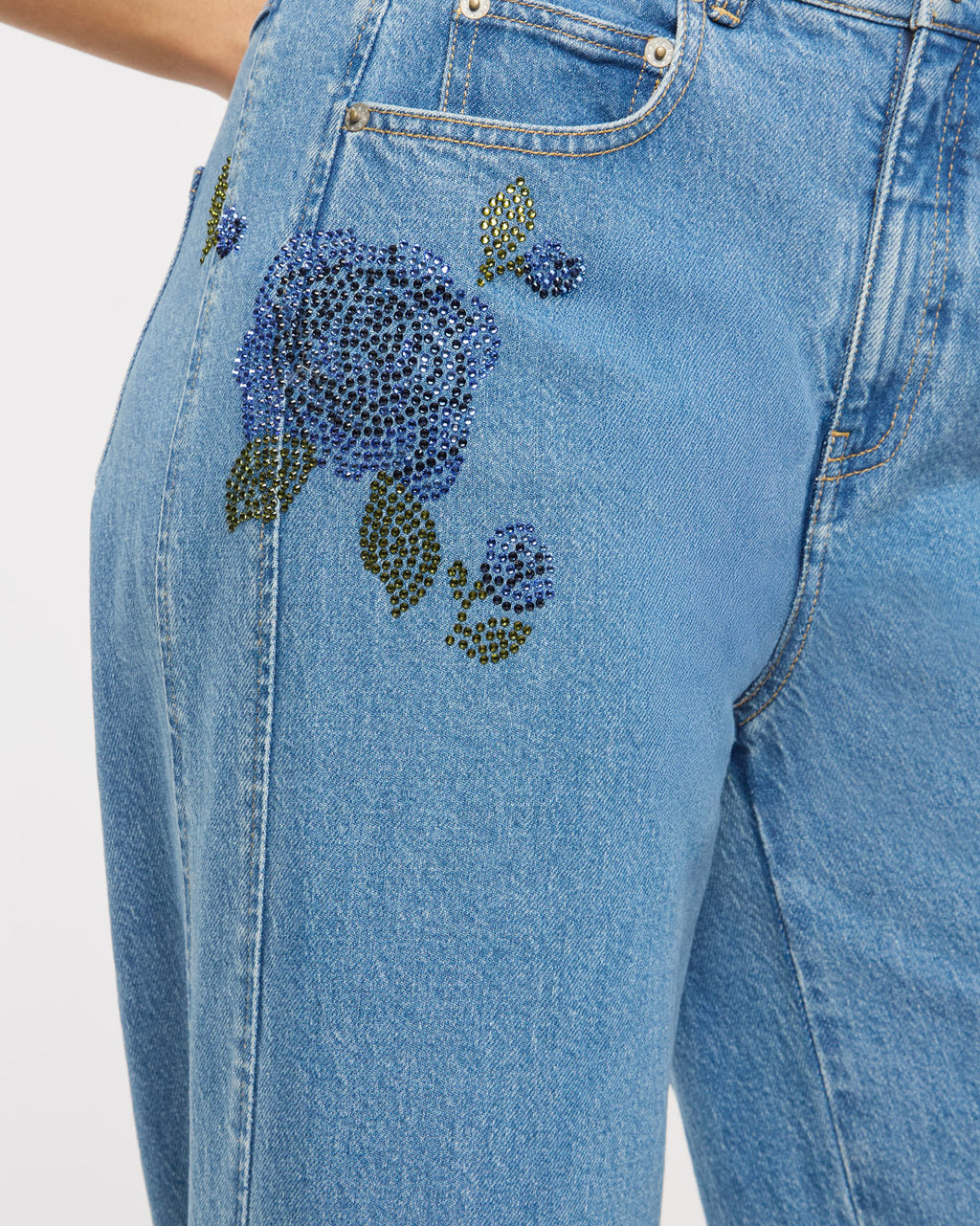 Heatset Roses Betsy Jeans