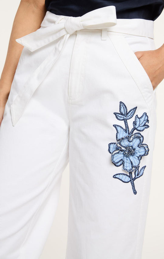 Striped Floral Mylah Pant