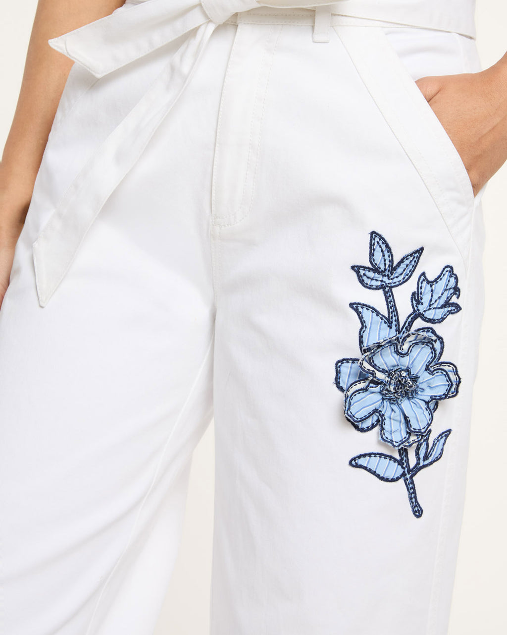 Striped Floral Mylah Pant