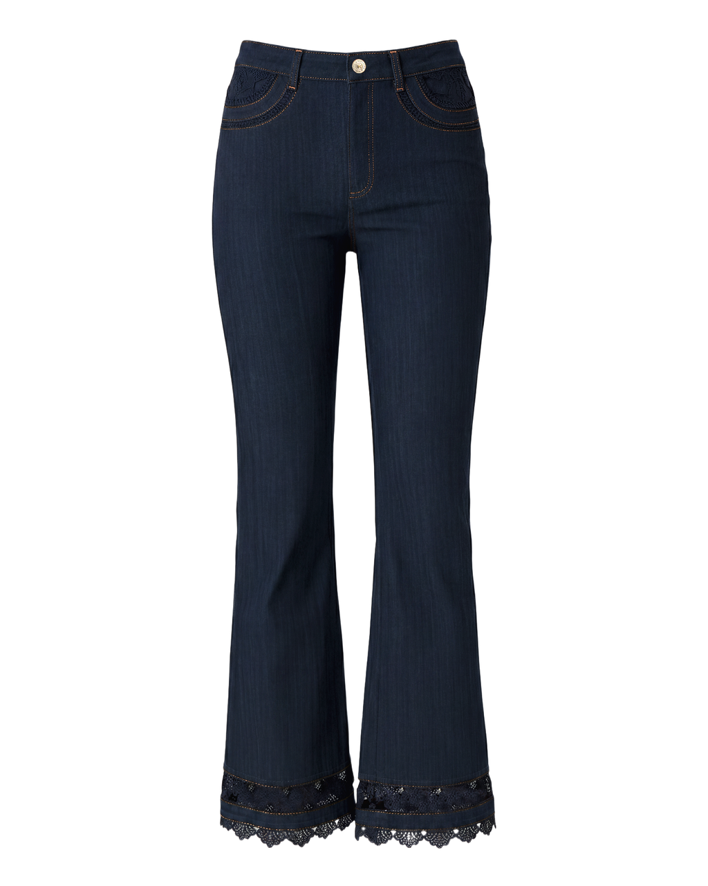 Guipure Lace Cropped Stevie Jeans