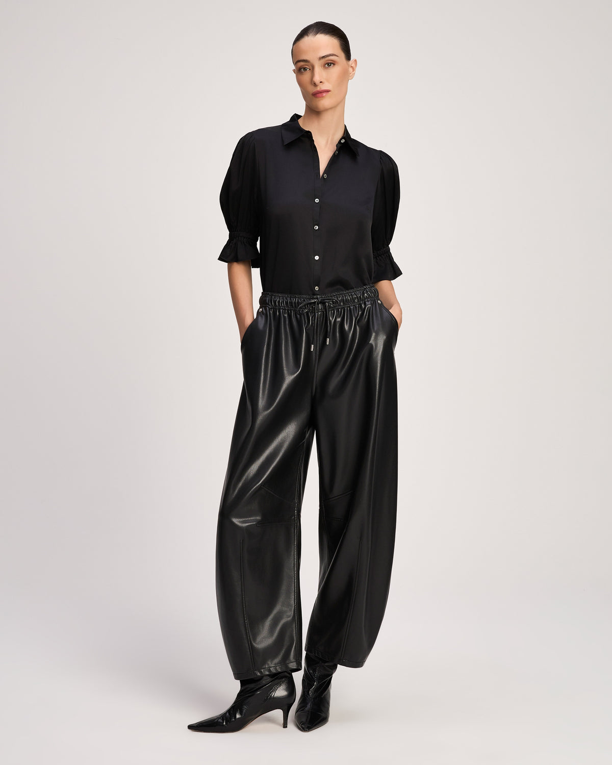 Vegan Leather Brooks Pant