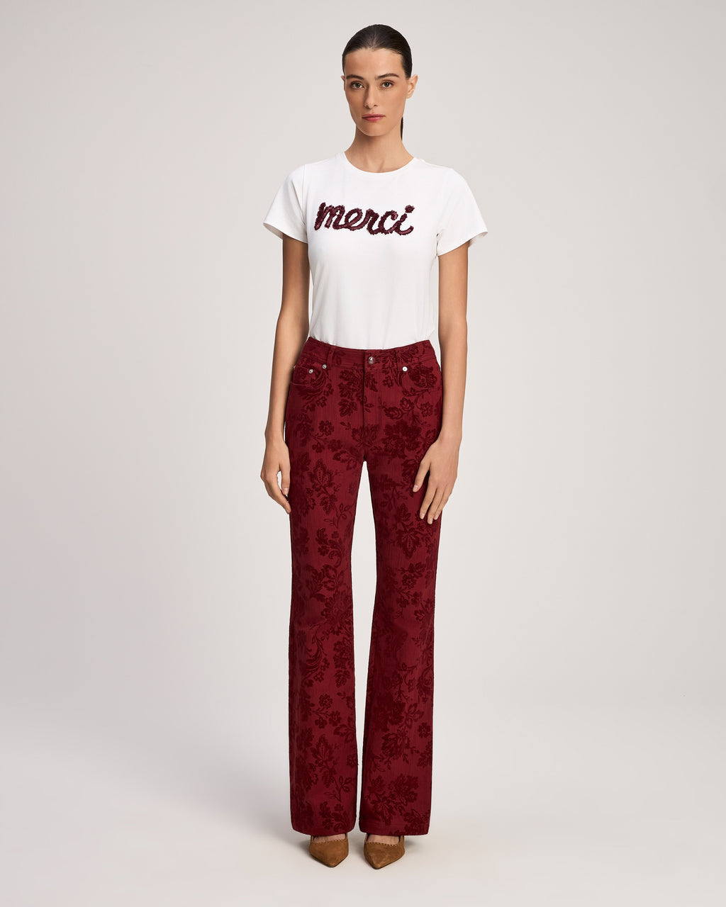 Paisley Flocked Stevie Jeans