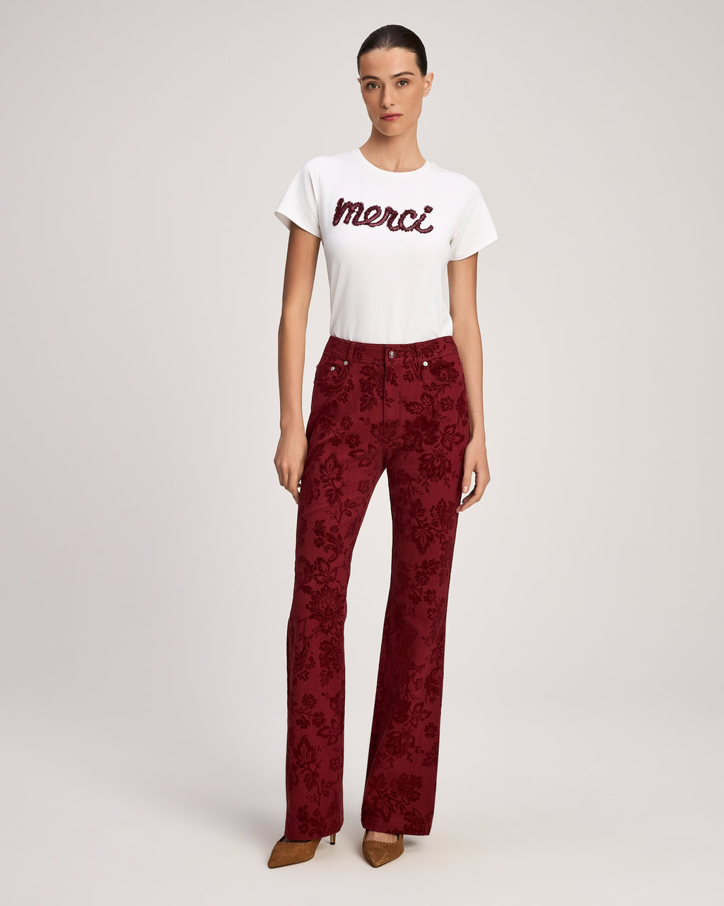 Paisley Flocked Stevie Jeans