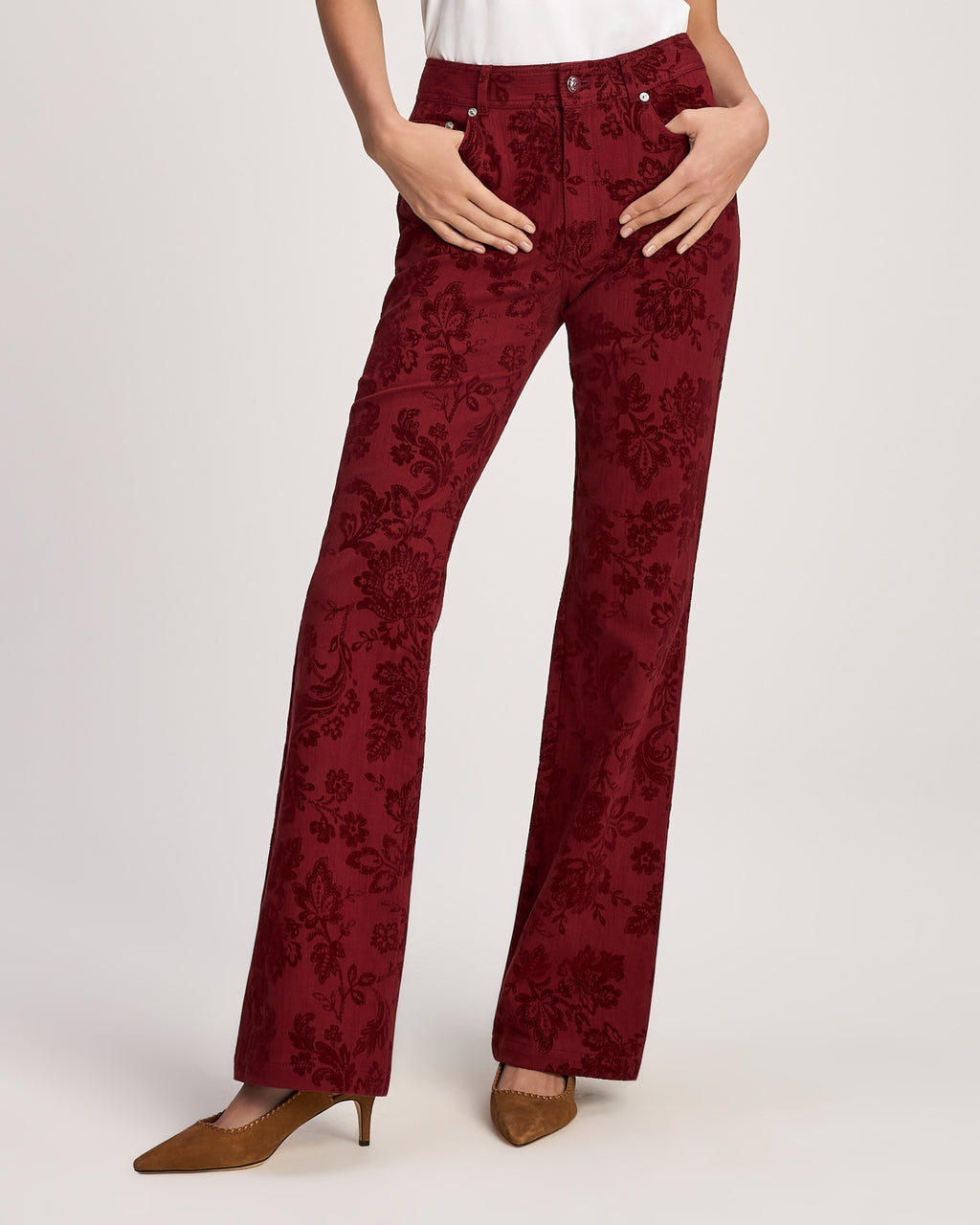 Paisley Flocked Stevie Jeans