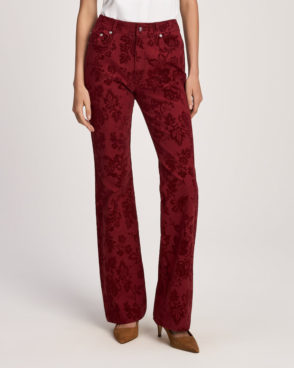 Paisley Flocked Stevie Jeans