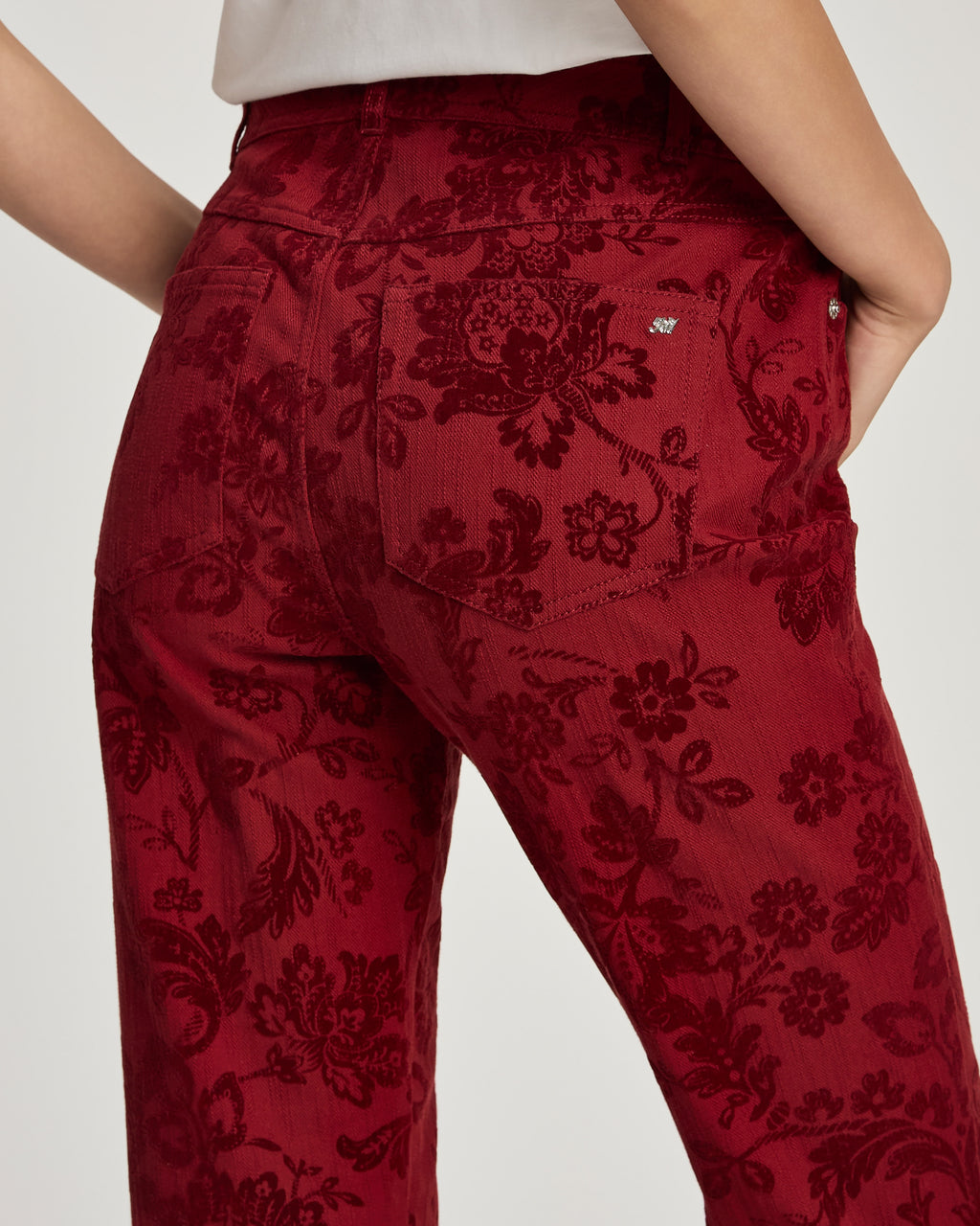 Paisley Flocked Stevie Jeans