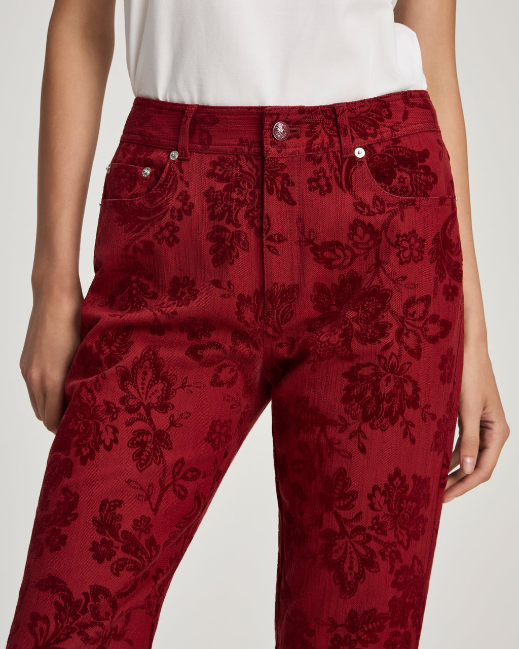 Paisley Flocked Stevie Jeans