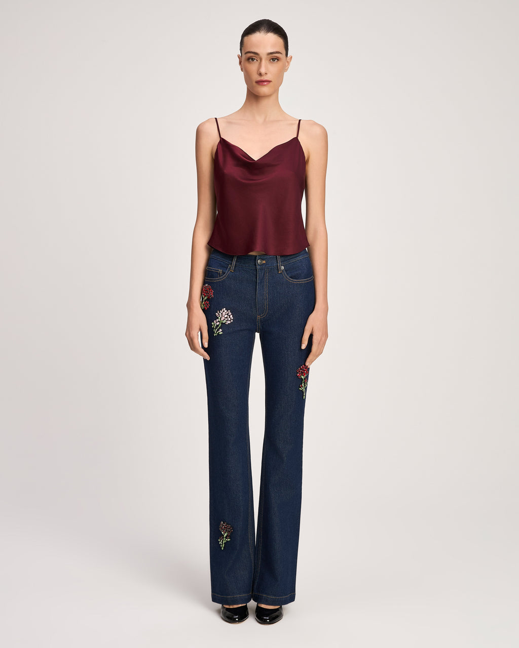 Rhinestone Roses Stevie Jeans