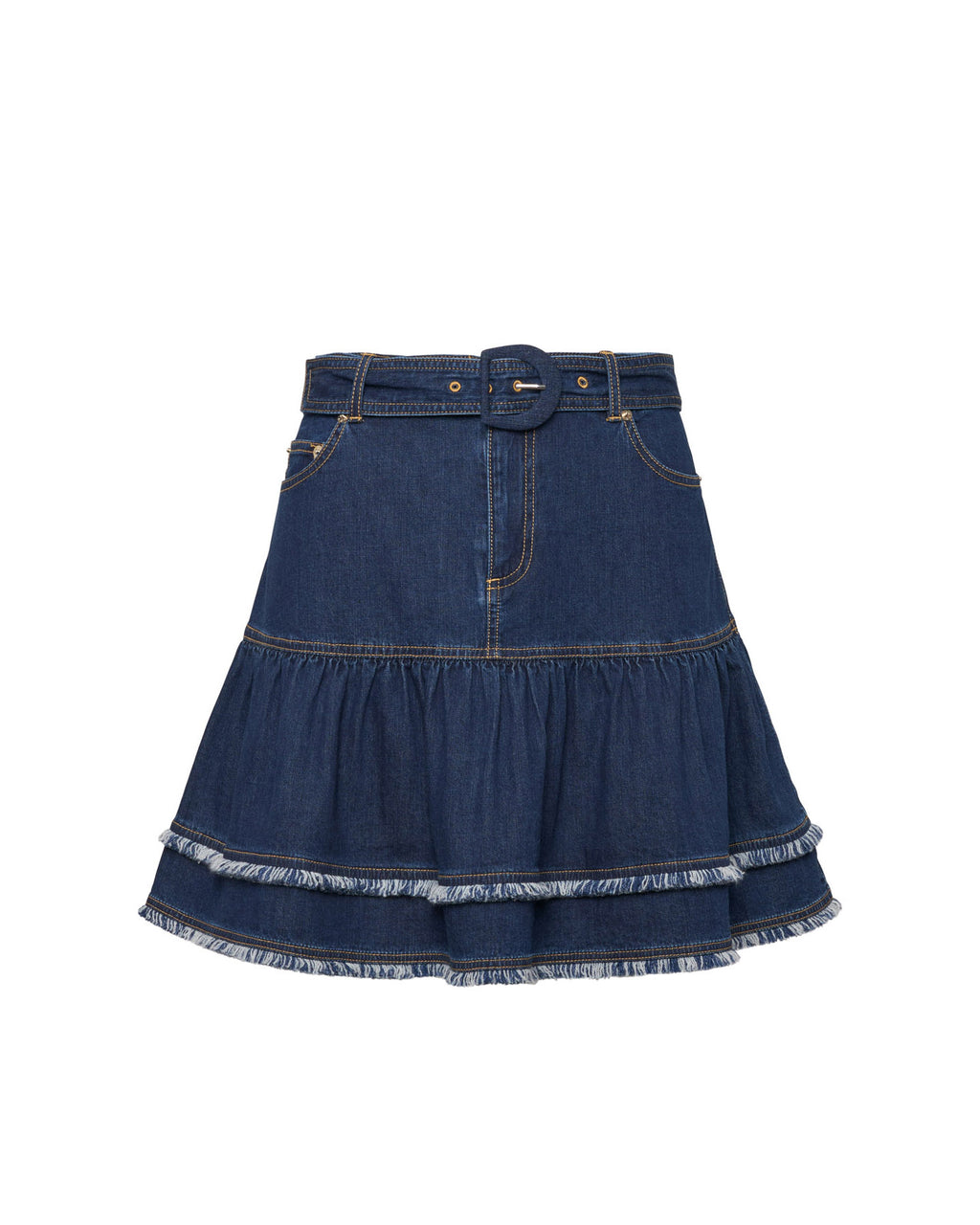 Bicolor Fringe Martina Skirt