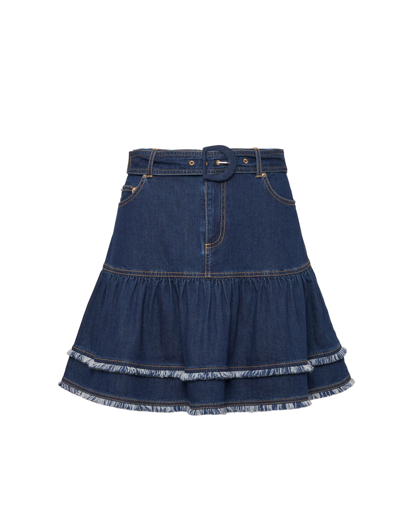 Bicolor Fringe Martina Skirt