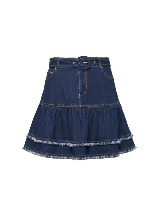 Bicolor Fringe Martina Skirt