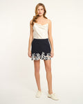 Paisley Bloom Embroidered Bonnie Skort