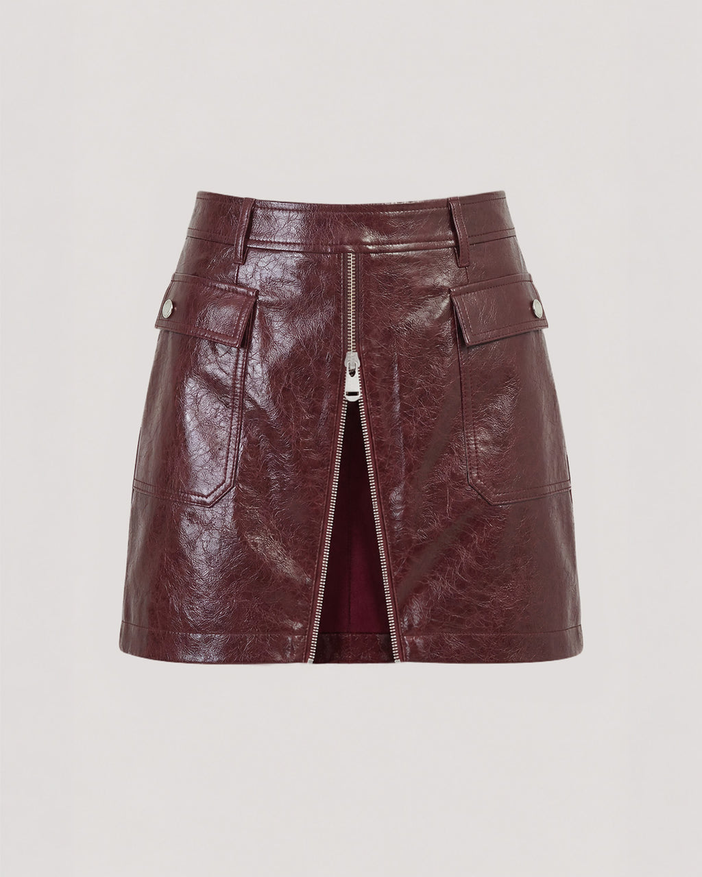 Tumbled Vegan Leather Radley Skirt