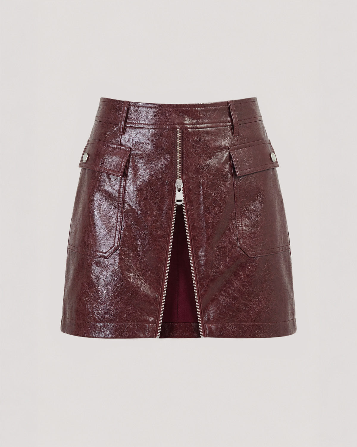 Tumbled Vegan Leather Radley Skirt