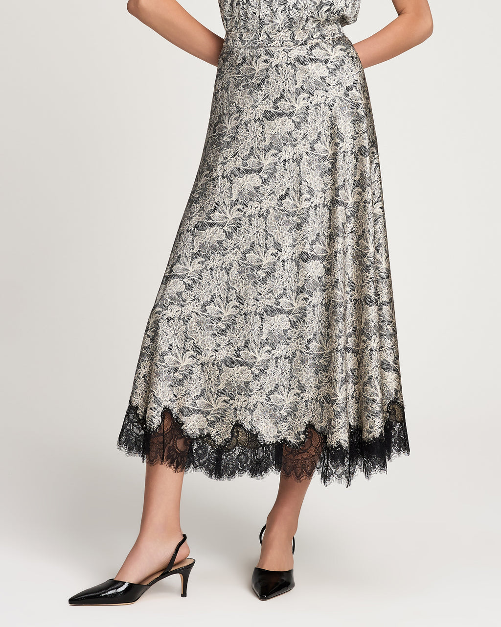 Trompe L'Oeil Lace Naretta Skirt