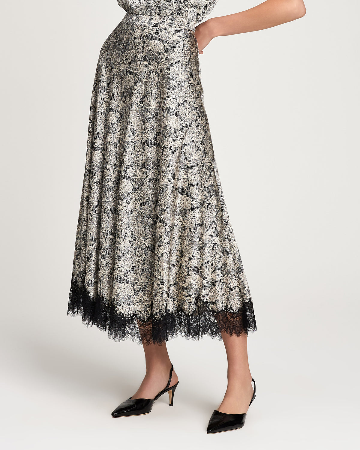 Trompe L'Oeil Lace Naretta Skirt
