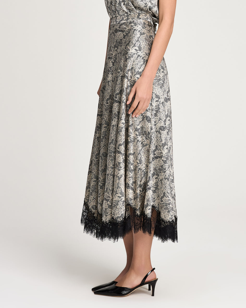 Trompe L'Oeil Lace Naretta Skirt