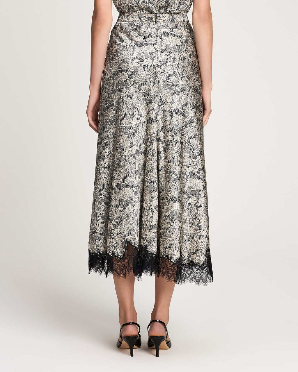 Trompe L'Oeil Lace Naretta Skirt