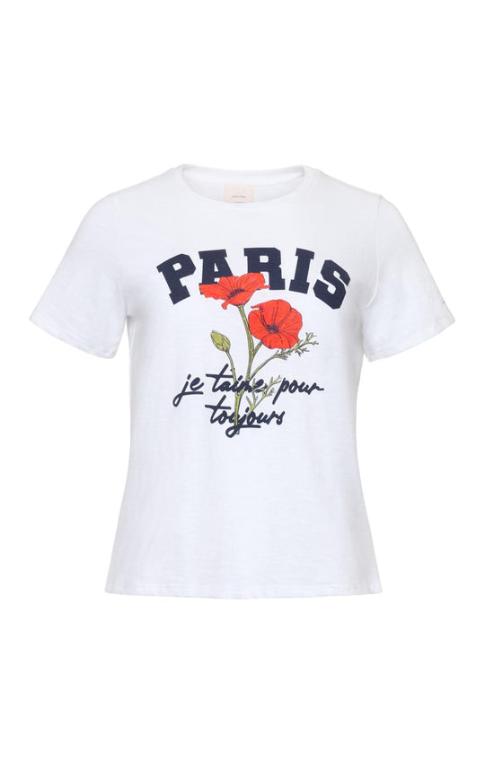 Paris Poppies Shrunken Tee