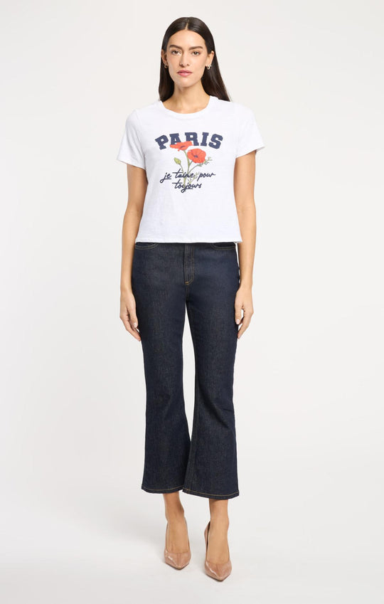 Paris Poppies Shrunken Tee