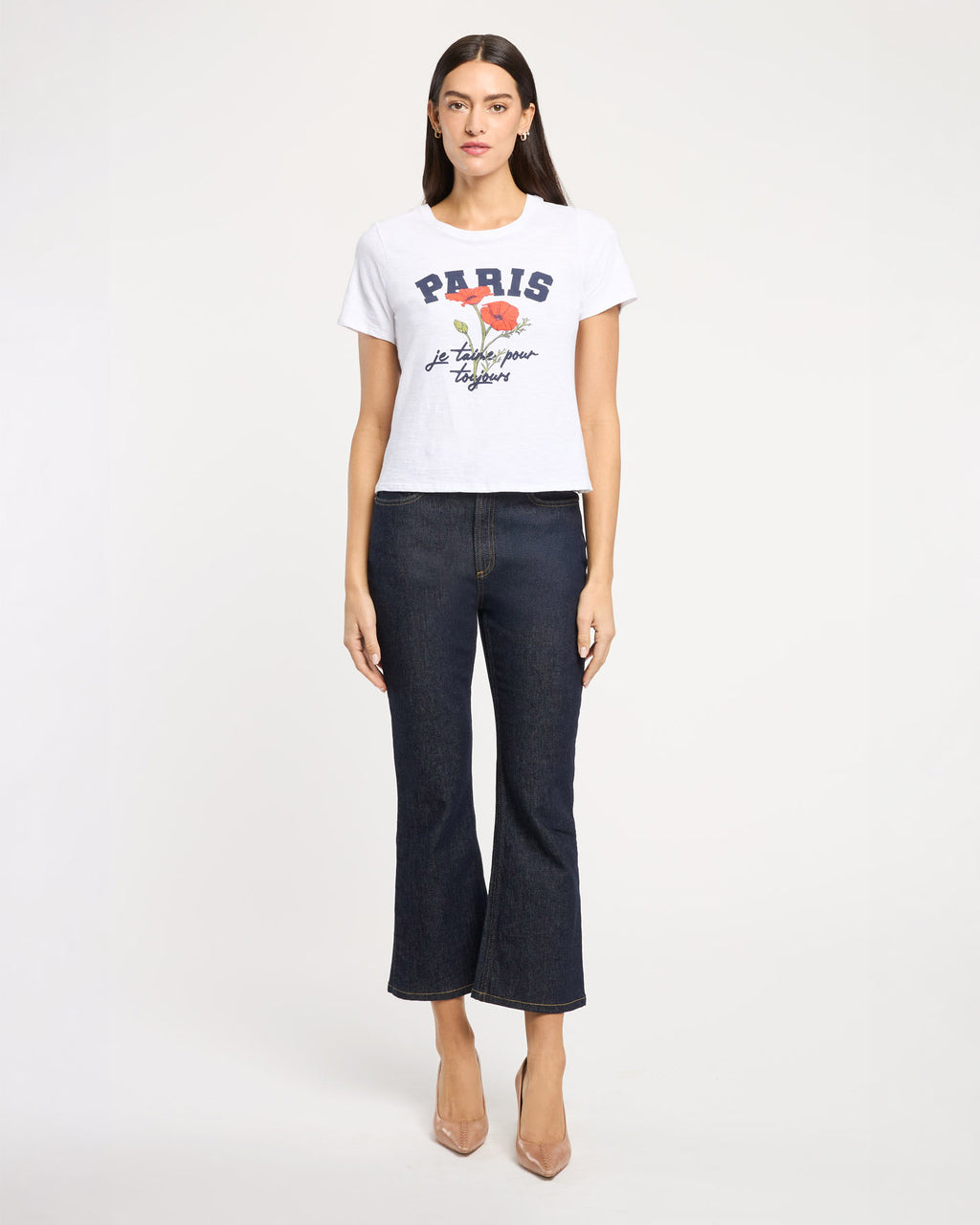 Paris Poppies Shrunken Tee